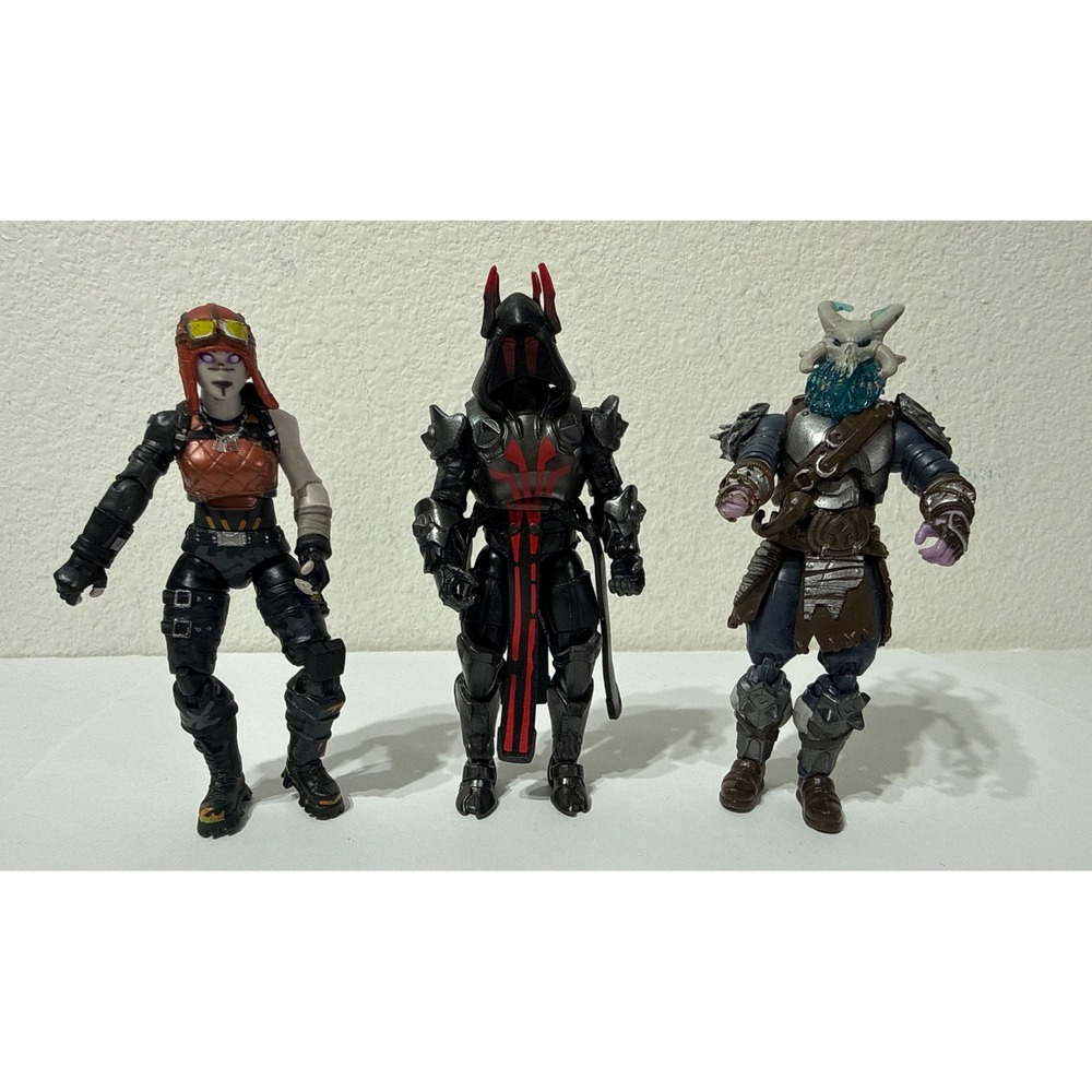 Fortnite Jazwares 4" Action Figure LOT  Renegade Raider Ice King Ragnarok